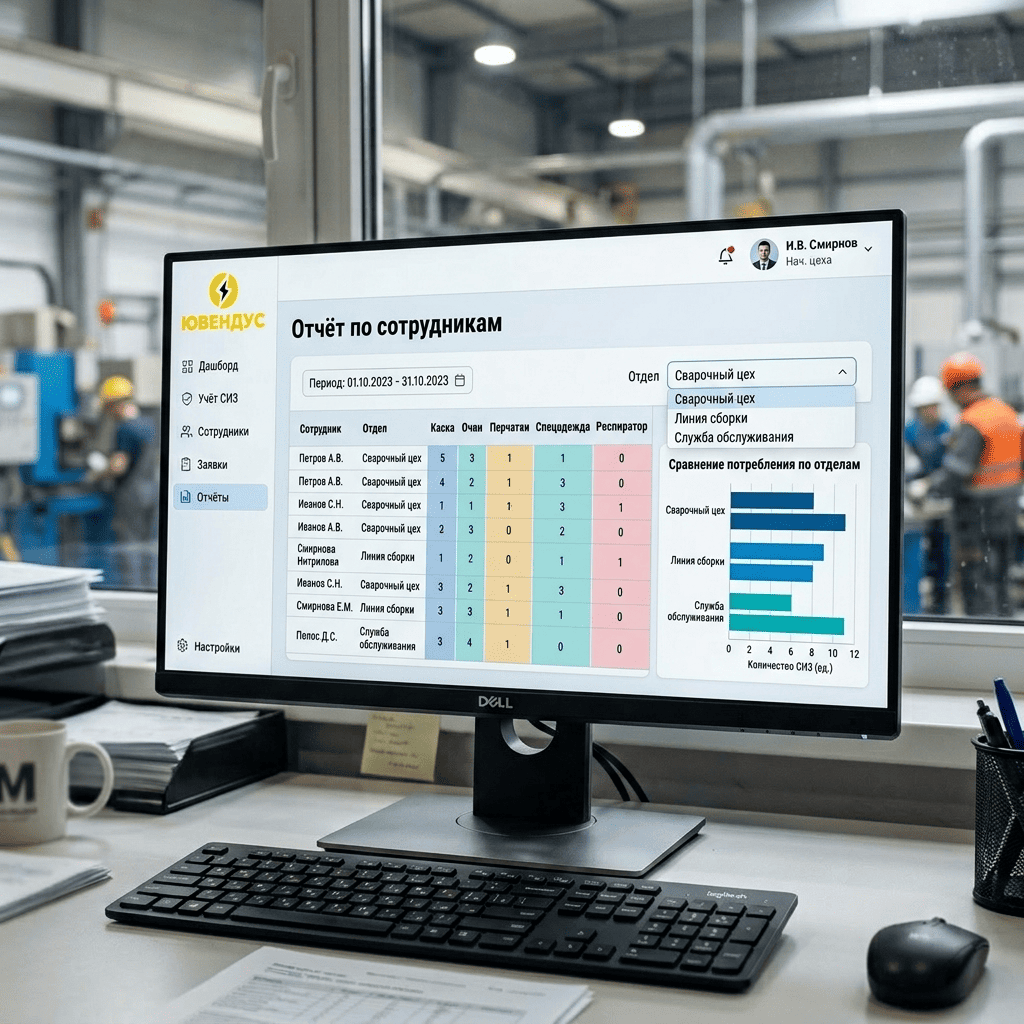 Отчёт по сотрудникам — персональная статистика получений